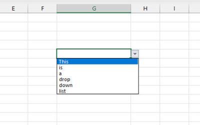 How to Create a Drop Down List in Excel