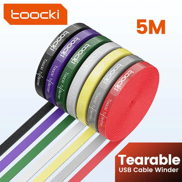 5M Organizer Cable Management Tearable Organizador Cables 10Mm Width Winder Ties Phone Accessories Wire Cord Organizer - Image 2