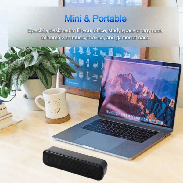 USB Powered Soundbar Desktop Speaker Wired Computer Sound Box for TV Desktop Laptop Computer - Image 7